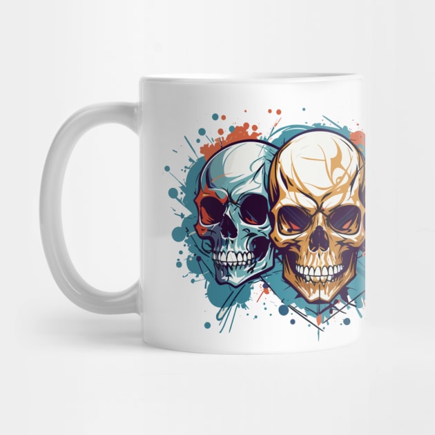 Three Skulls in Vector Style by NordicBadger